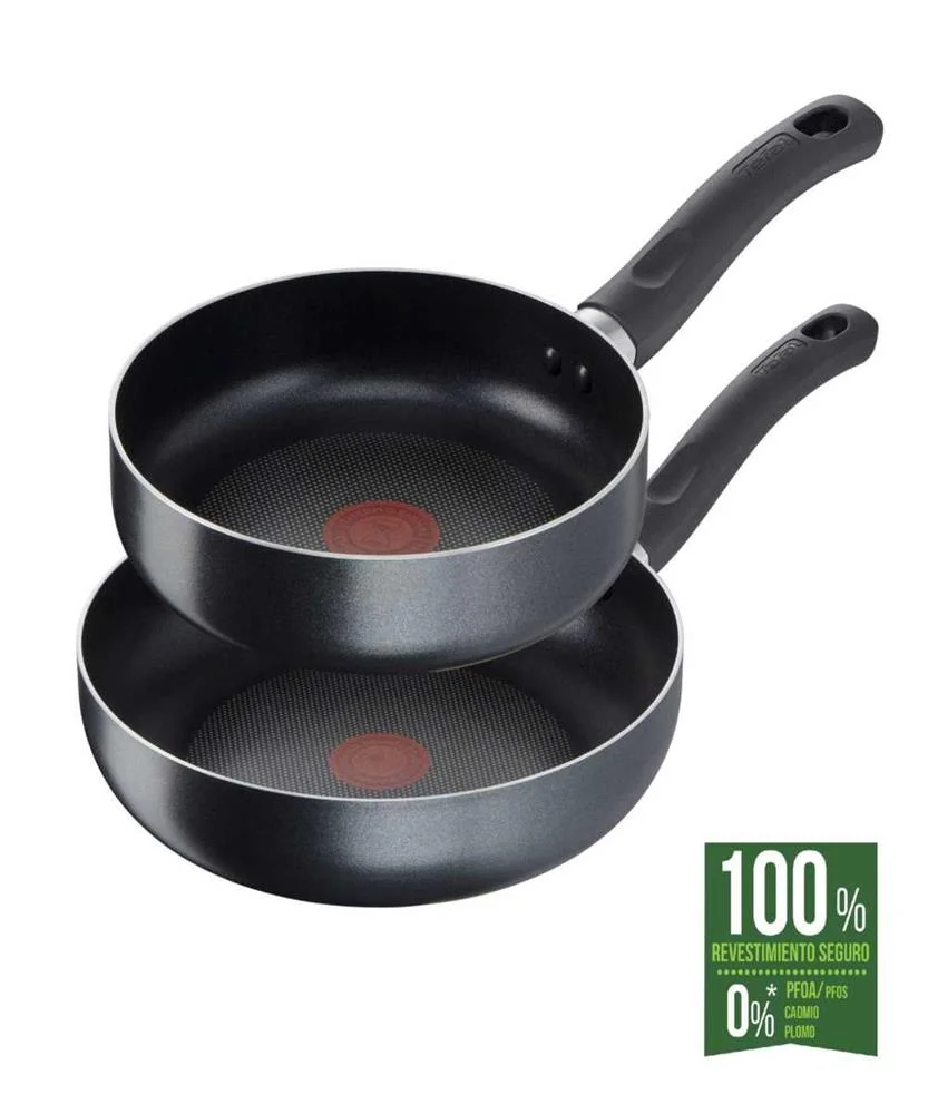 Conjunto 2 Frigideiras de Alum&iacute;nio 20 e 26 Cm Tefal Easy Cook
