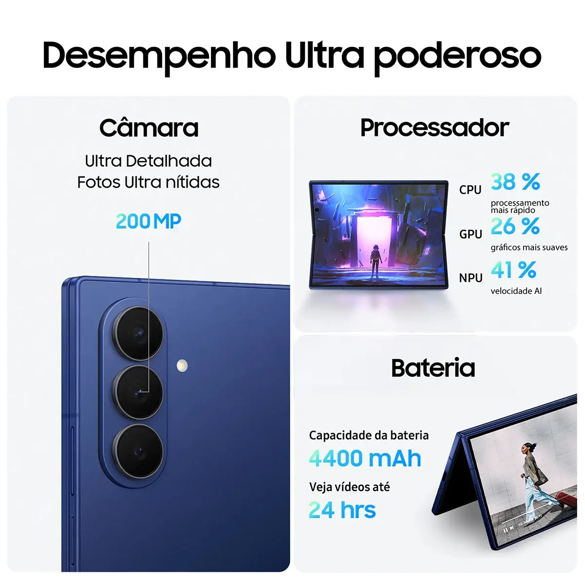 Smartphone Samsung Galaxy Z Fold7 12/512gb Cinza Escuro