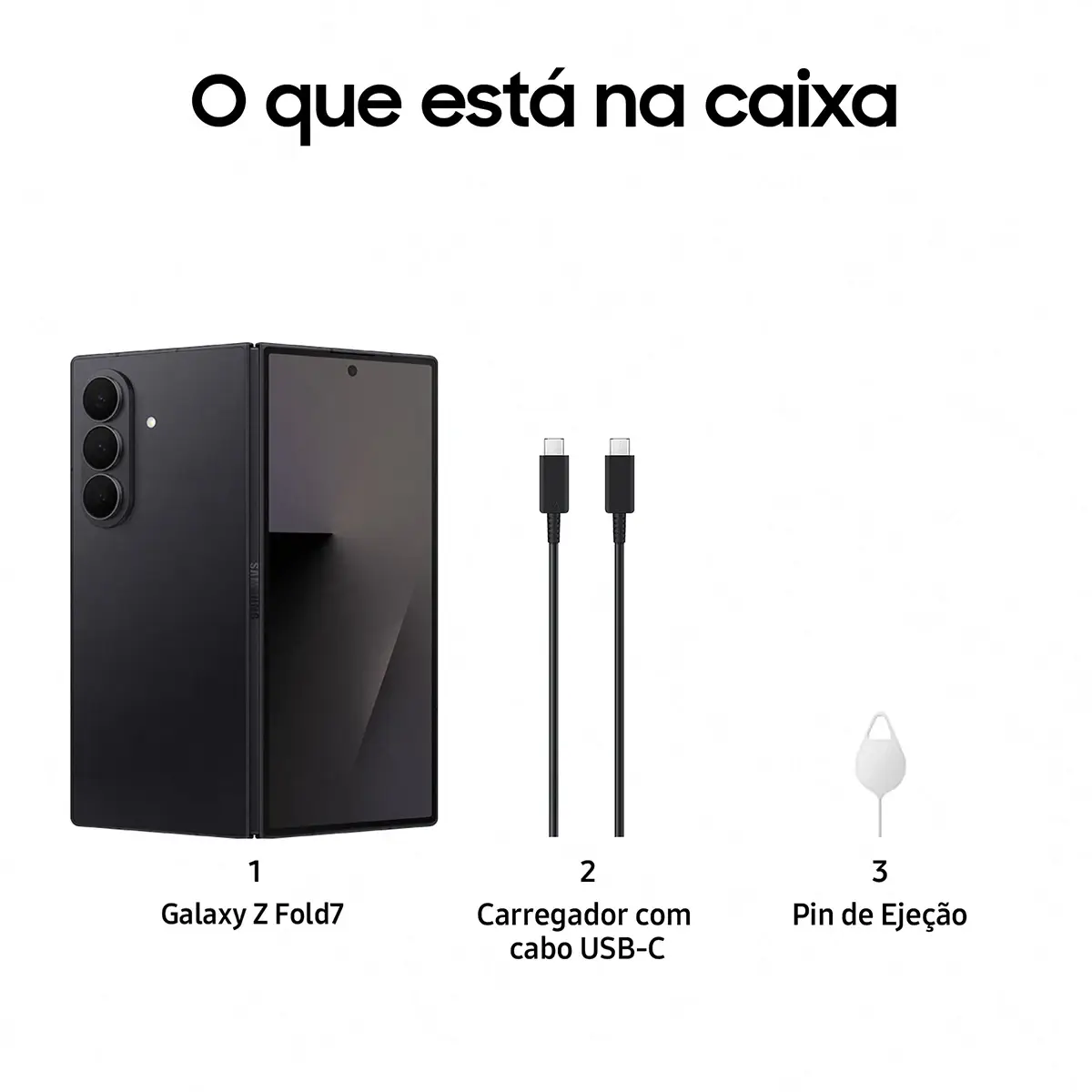 Smartphone Samsung Galaxy Z Fold7 12/512gb Preto Noturno
