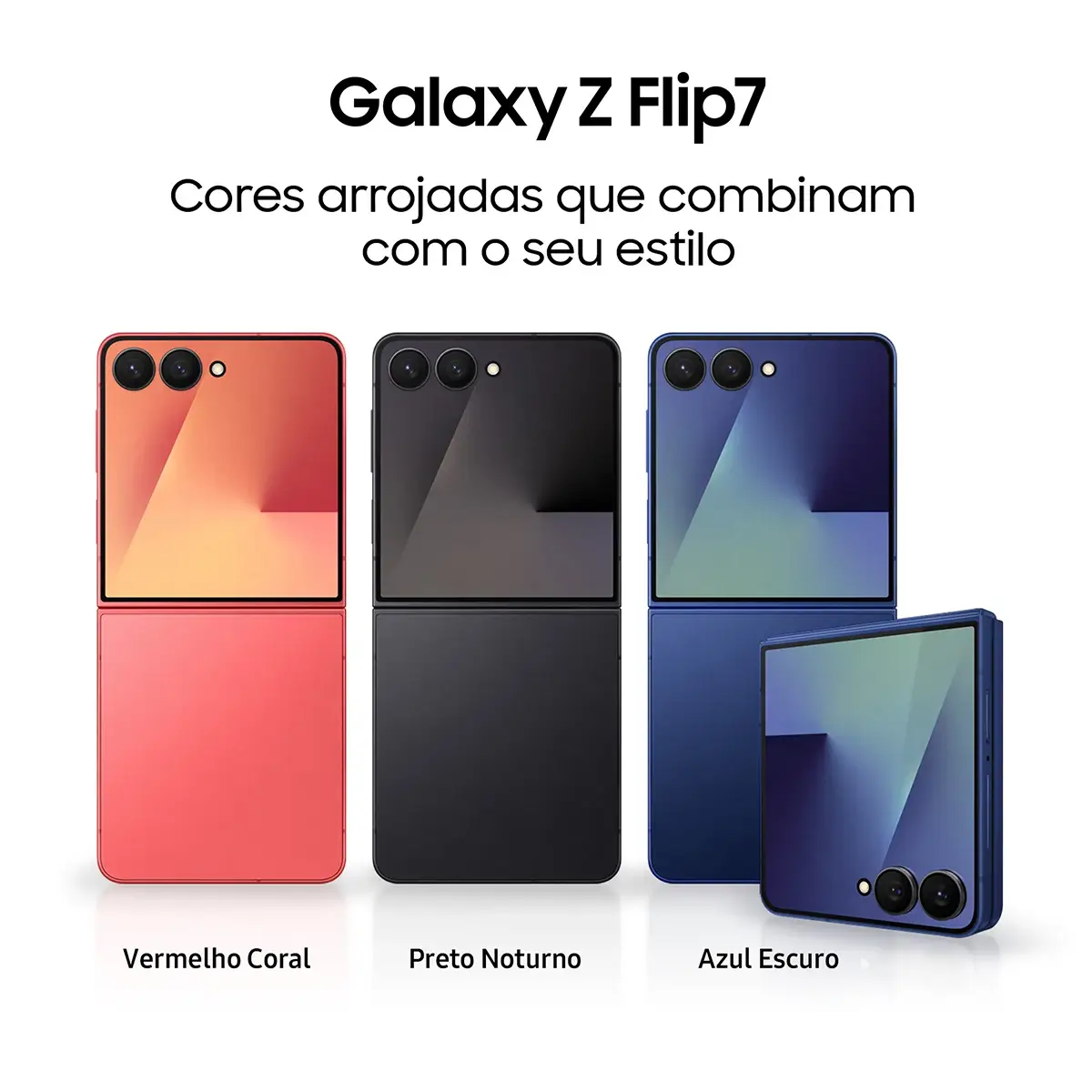 Smartphone Samsung Galaxy Z Flip7 12/512gb Vermelho Coral