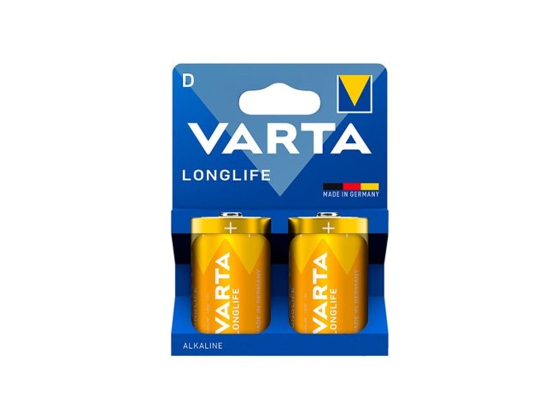 Pilha Alcalina De Longa Dura&ccedil;&atilde;o D Lr20 &Oslash;34,2 X 61,5 Mm Varta