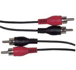 SCHWAIGER CIK5125 CABO DE &Aacute;UDIO 10 M 2 X RCA PRETO
