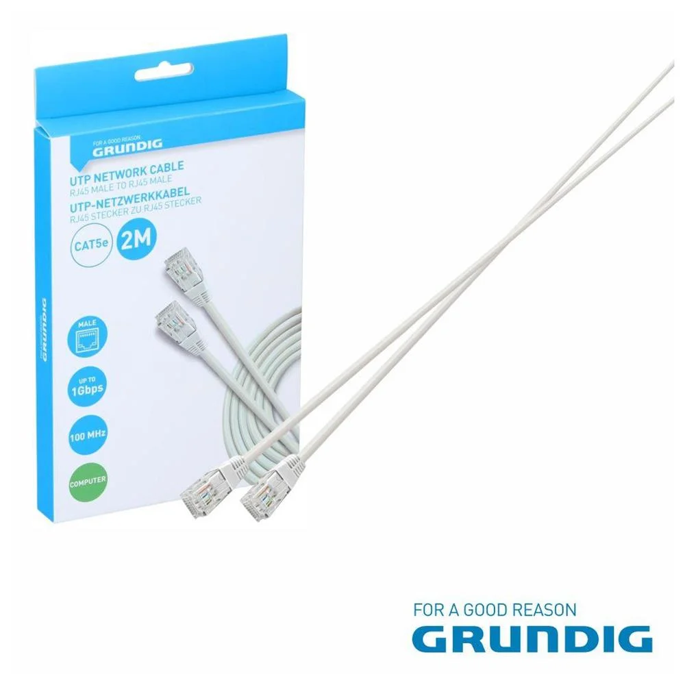 Cabo De Rede UTP CAT5E 2m Branco GRUNDIG