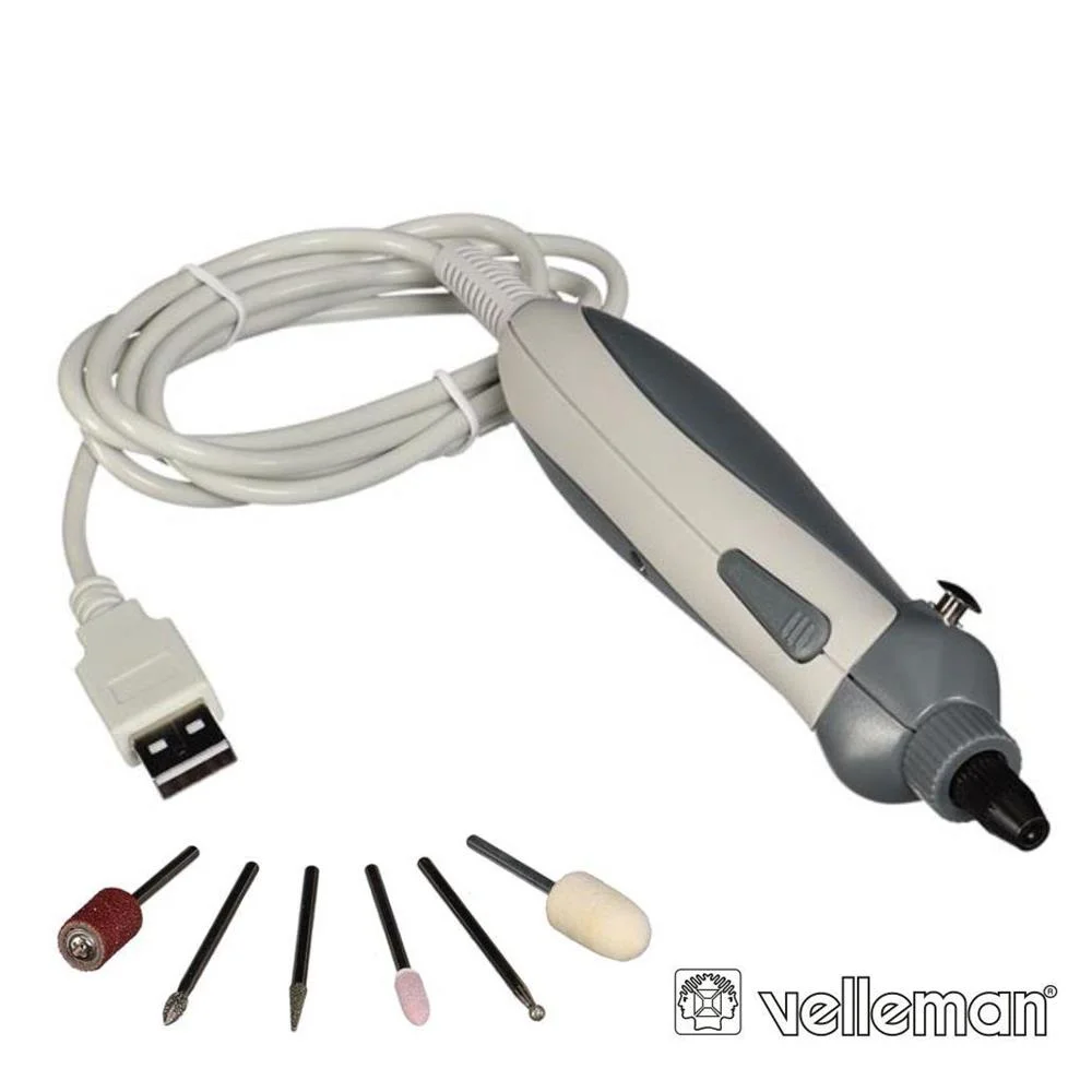 Mini Berbequim Usb 5w 15000rpm C/ Acess&oacute;rios