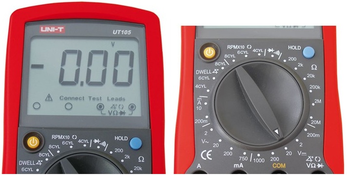 Multimetro Digital C/ Tacómetro Ut105 Uni-T