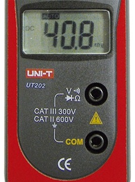 Pinça Amperímétrica Digital Ac/Dc 600v 400a Uni-T