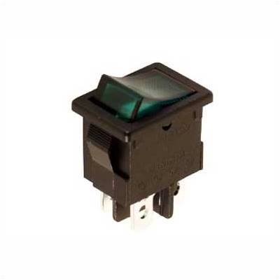 Power Rocker Switch 5a-250v Dpst On-Off - With Red Neon Light