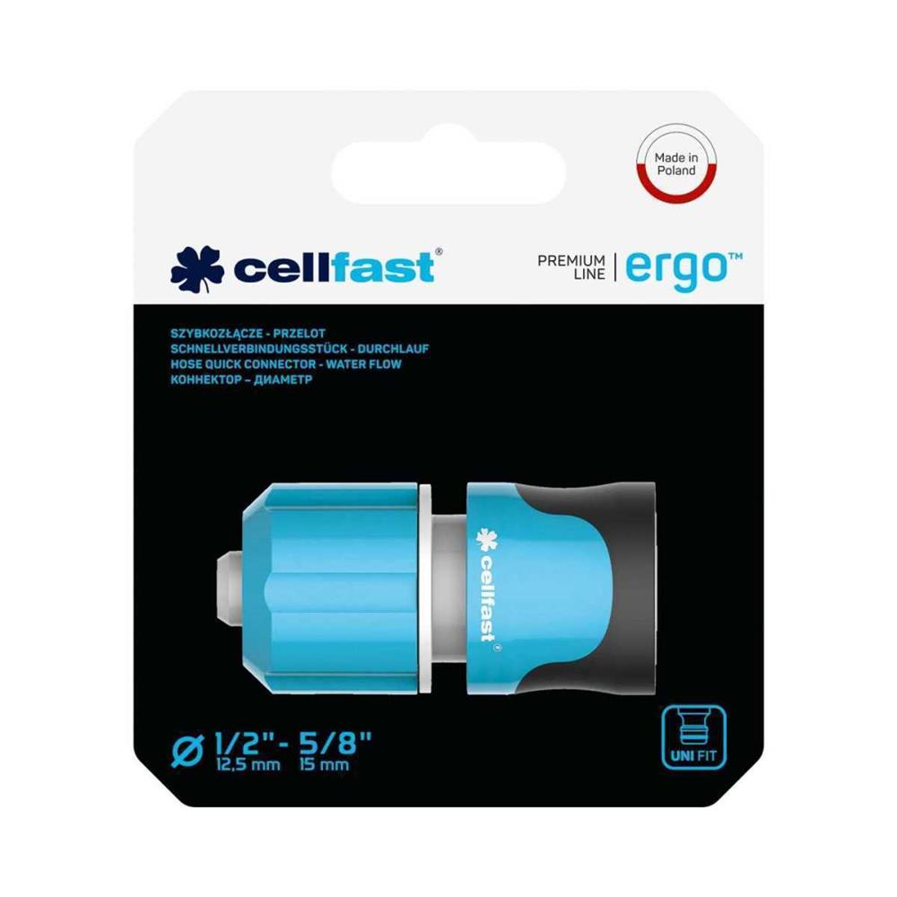 Cellfast - Conector Rápido para Manguera de 1/2&#.
