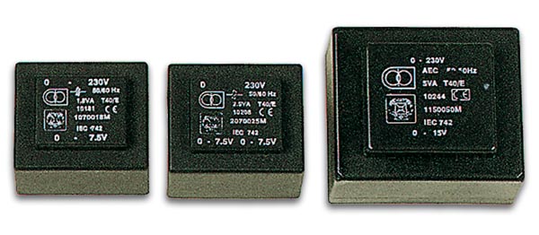 Transformador Encapsulado 2.5va 2x9v / 2x0.139a