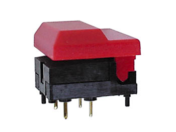 Digitast Dip Push-Button Switch Red Cap - No Led