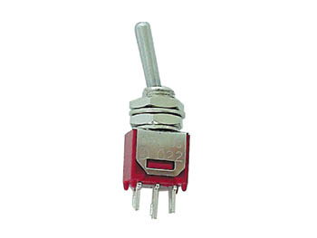 Vertical Subminiature Toggle Switch (Pcb No Thd) 1p On-(On)