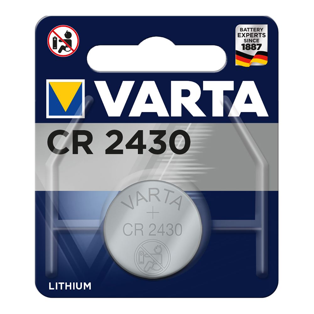 Pila Botón de Litio Cr2430 de La Batería | 3 V Dc | 290 Mah | 1-Blíster | Plata