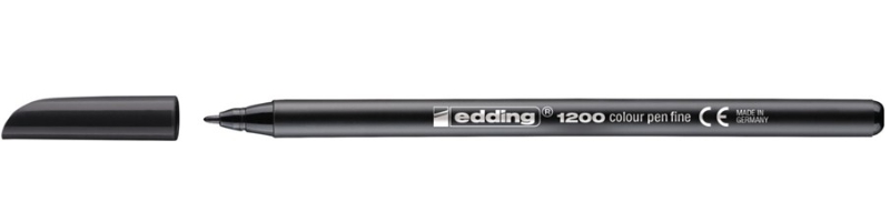 Edding Color Pen 1200 Black Schwarz (4-1200001)