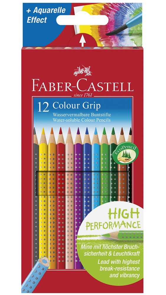 Faber Castell Estojo Lápis Grip Cores Surtidas   1