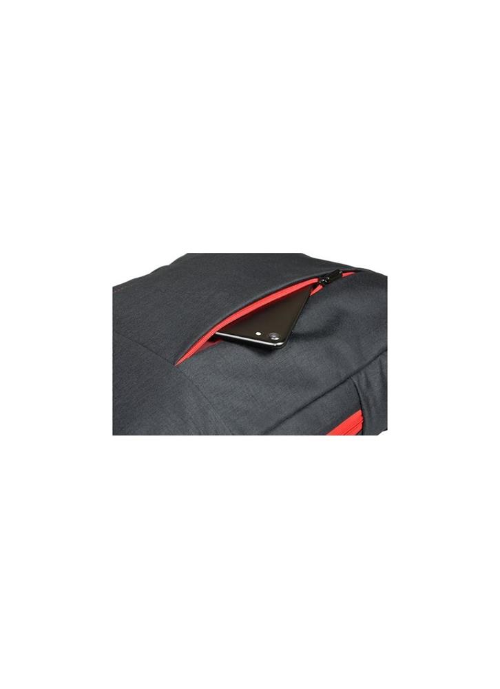 Port Designs Portland Backpack Black  Red Linen  Polyester