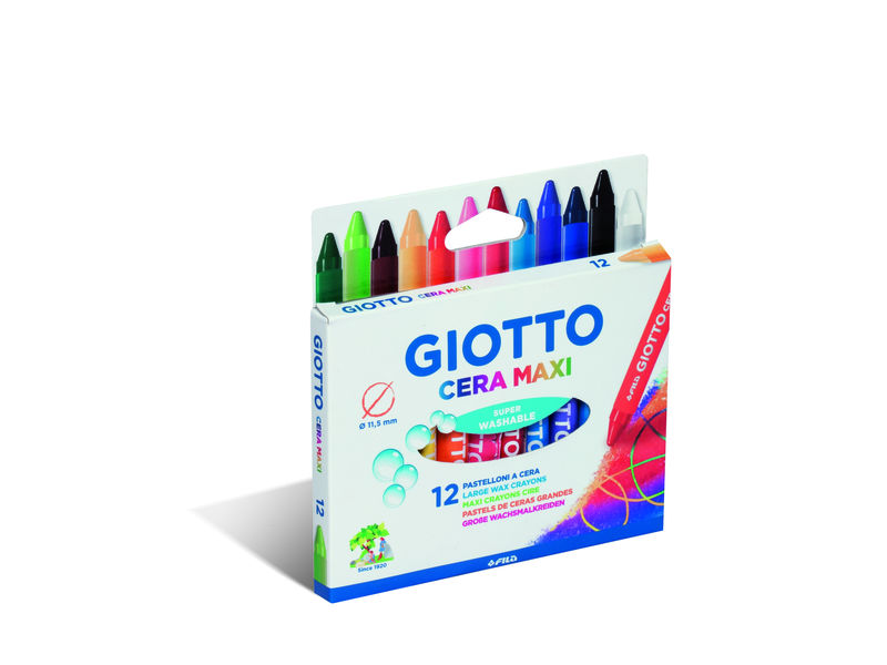 Giotto 12 Maxi Cayons Case. Bright Colings 291200
