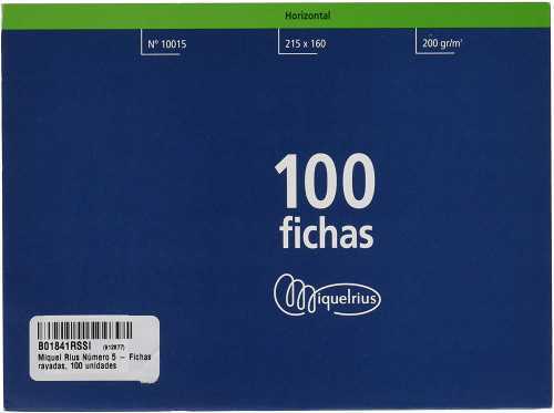 100 Folhas de Cartão Listradas (200x120 Mm) Nº. 4.