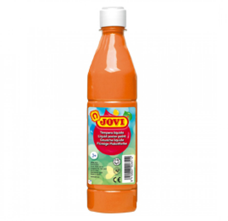 Botella Témpera Líquida 500 Ml - Naranja Jovi 50606