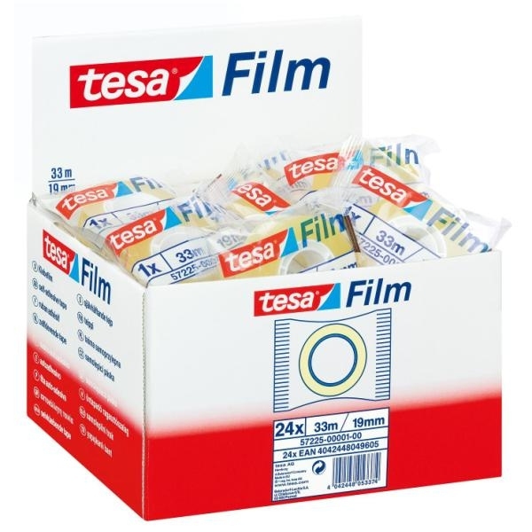 Tesa Film Standart 19mm X 33m, 33 M, Transparente.