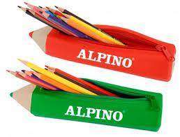 Alpino Soft Pencil Case With 12 Colour Pencils Ua0
