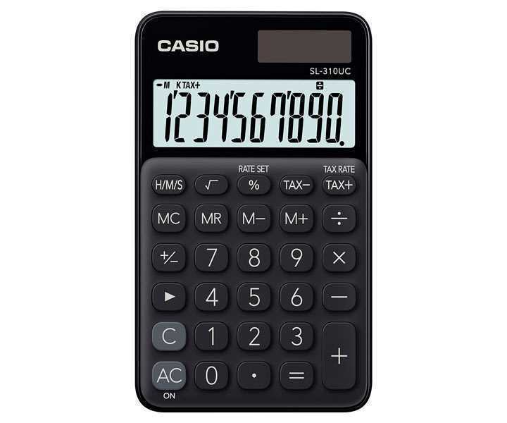 Casio Calculator Pocket Sl-310uc-Bk Black  10 Digit Display