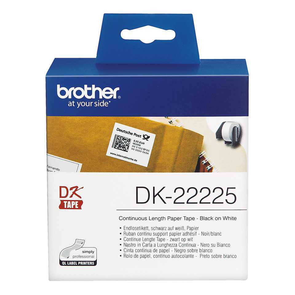 Brother Continuous Label 22225 White