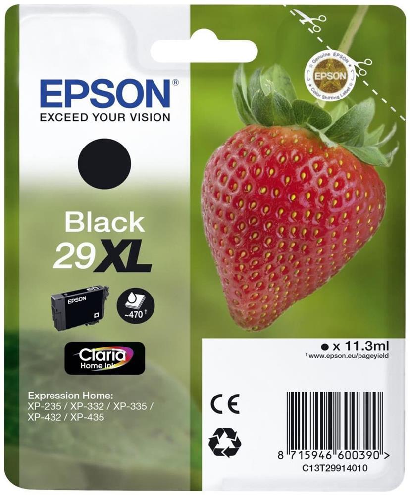 Tinteiro Epson 29 Preto Xl - Expression Home Xp-255/257/352/355/452/455