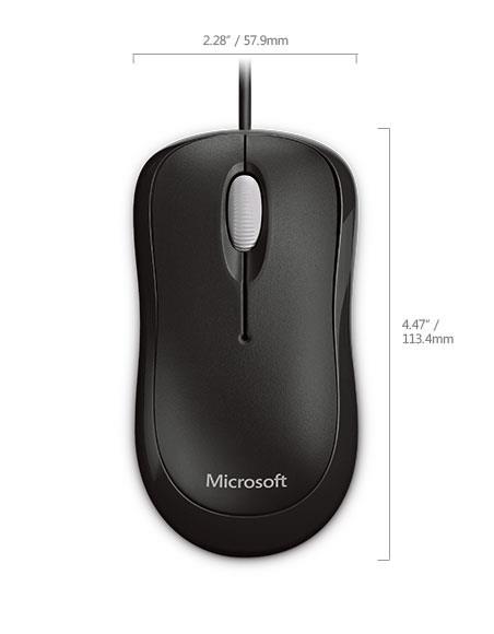 Microsoft Mouse Basic Optical For Business Black
