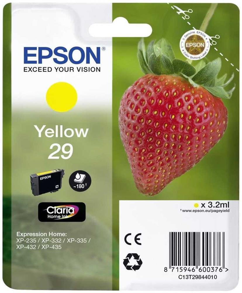 Tinta Epson Claria 29 Amarillo Xp235 Xp332 Xp335 Xp432 Xp435