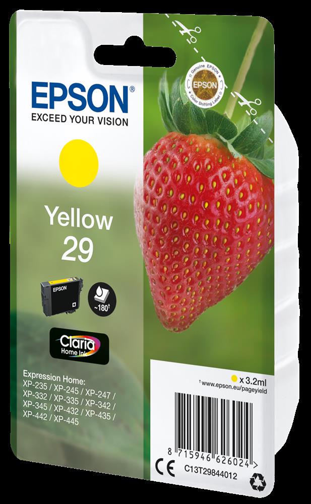 Tinteiro Epson 29 Amarelo - Expression Home Xp-255/257/352/355/452/455
