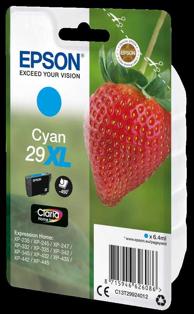 Tinta Epson Claria 29xl Cian Xp235 Xp332 Xp335 Xp432 Xp435