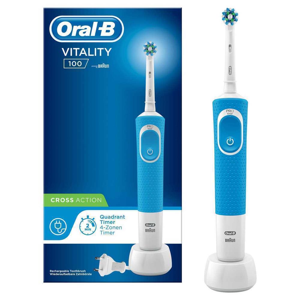 Oral-B Vitality 100   Blue Crossaction   Hangable Box