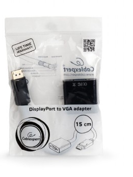 Adaptador Displayport para Vga Gembird A-Dpm-Vgaf-02 Preto 