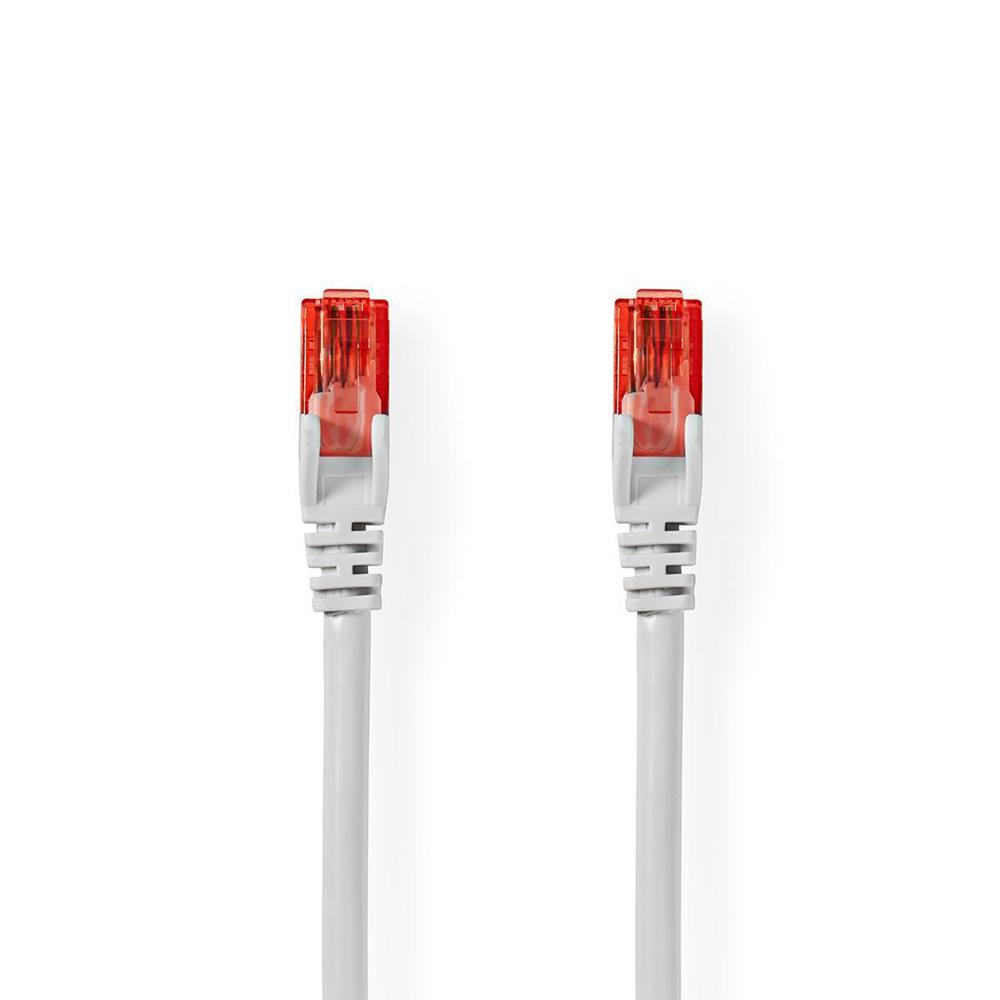 Cable de Red Cat6 | Rj45 Macho | Rj45 Macho | U/Utp | 10.0 M | Redondo | Pvc | Gris | Sobre