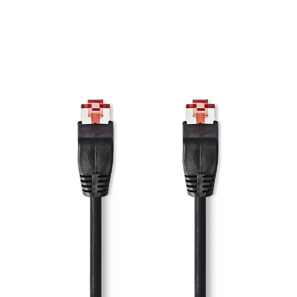 Cable de Red Cat6 | Rj45 Macho | Rj45 Macho | U/Utp | 20.0 M | Redondo | Pvc | Negro | Sobre