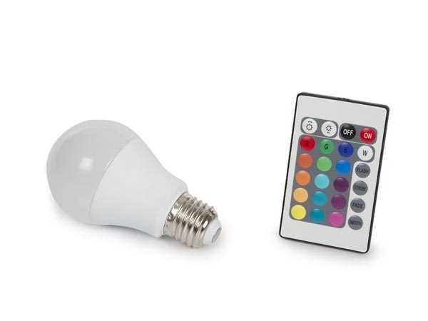Lâmpada LED - 7.5 W - E27 - RGB & Branco Quente