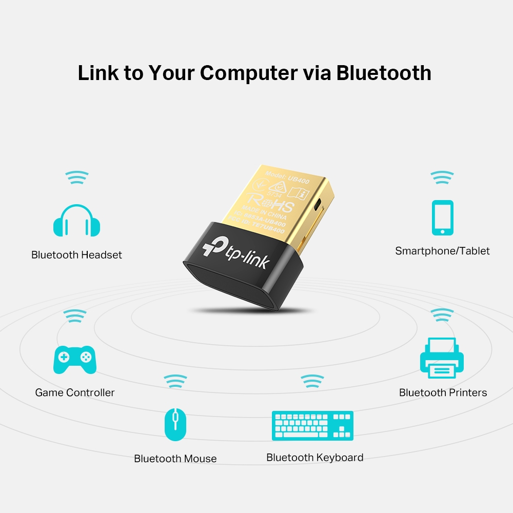 Adaptador Tp-Link Ub400 Nano Usb Bluetooth 4.0