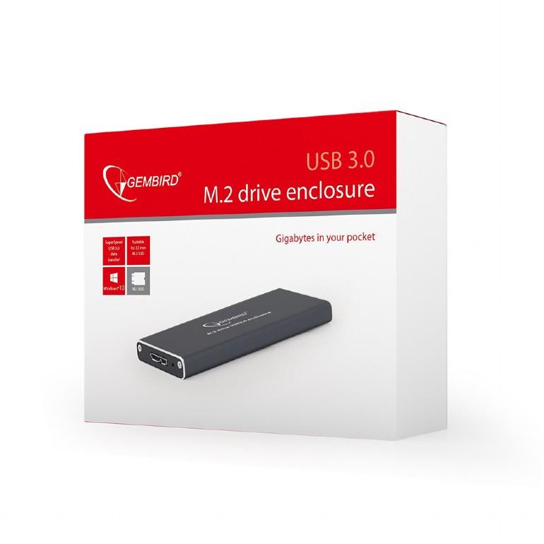 Gembird Ee2280-U3c-01 Storage Drive Enclosure SSD Enclosure Black M.2