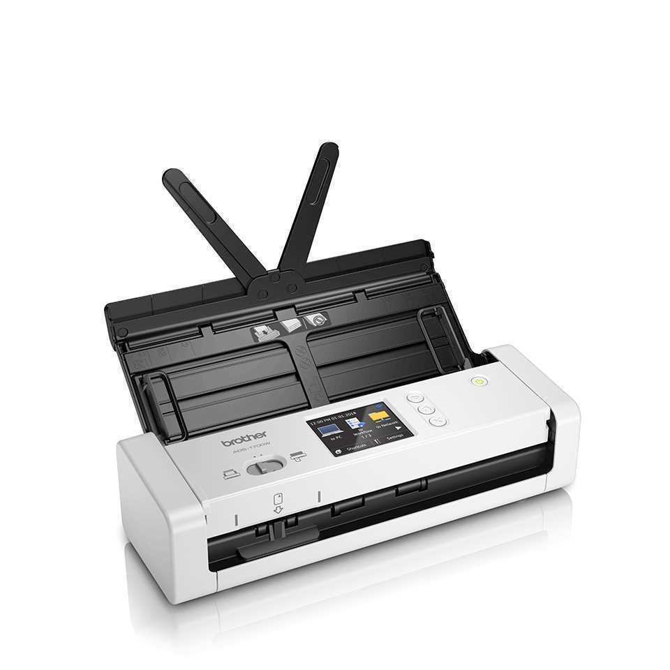 Scanner Portátil Duplex Wi-Fi Colorido Brother Ads-1700 7,5 Ppm 1200 Dpi Branco 