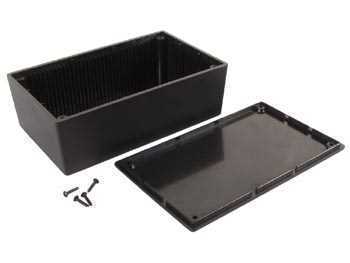 Caja de Plástico - Negra 160 X 95 X 55mm