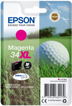 Tinteiro Epson 34 Magenta Xl - Workforce Pro Wf-3720/3725