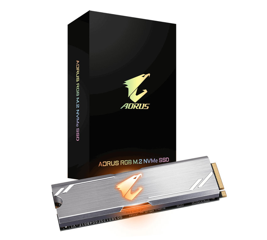 Disco SSD Gigabyte Aorus RGB 512gb M.2 Nvme com Cooler