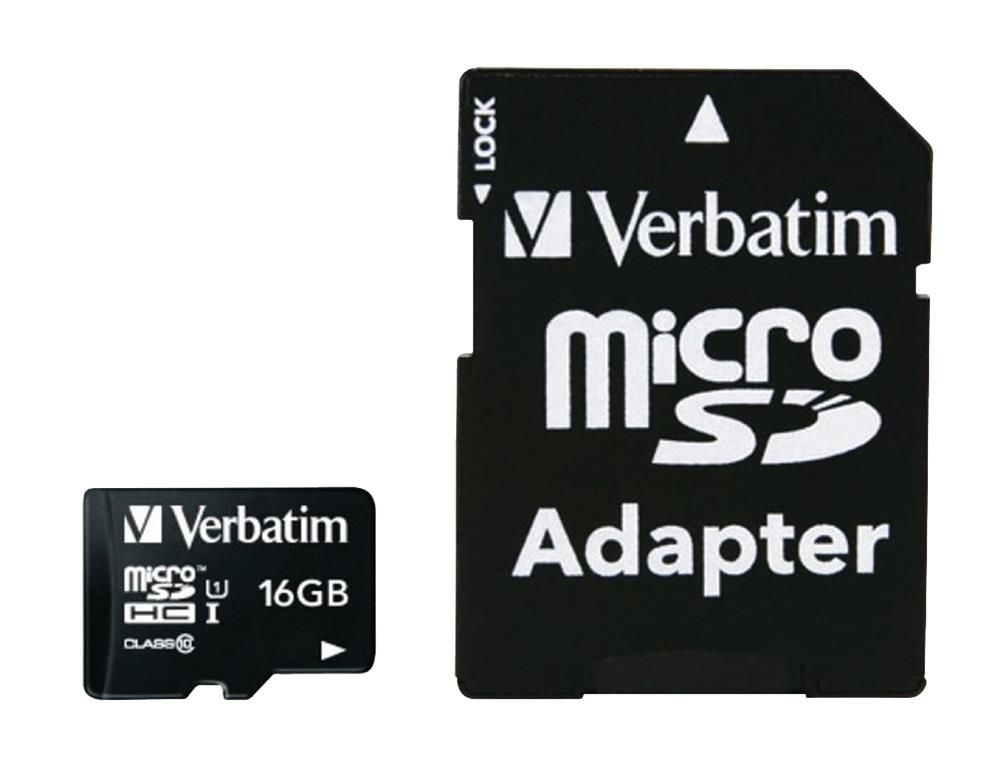 Micro Sdhc 16 Gb* - Clase 10 Con Adaptador