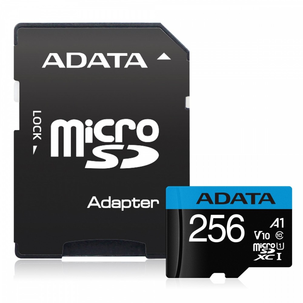 MICRO SDXC 256GB U1 CLASS 10 V10 ADATA COM ADAPTA.