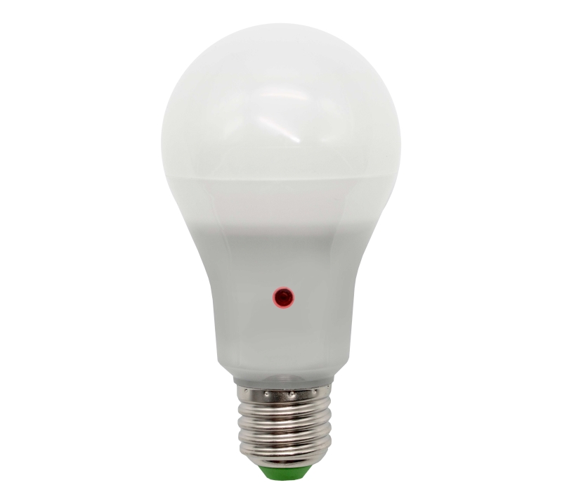 Lampada LED 220V E27 12W Branco F. 6000K 1000Lm c/ Sensor Crepuscular