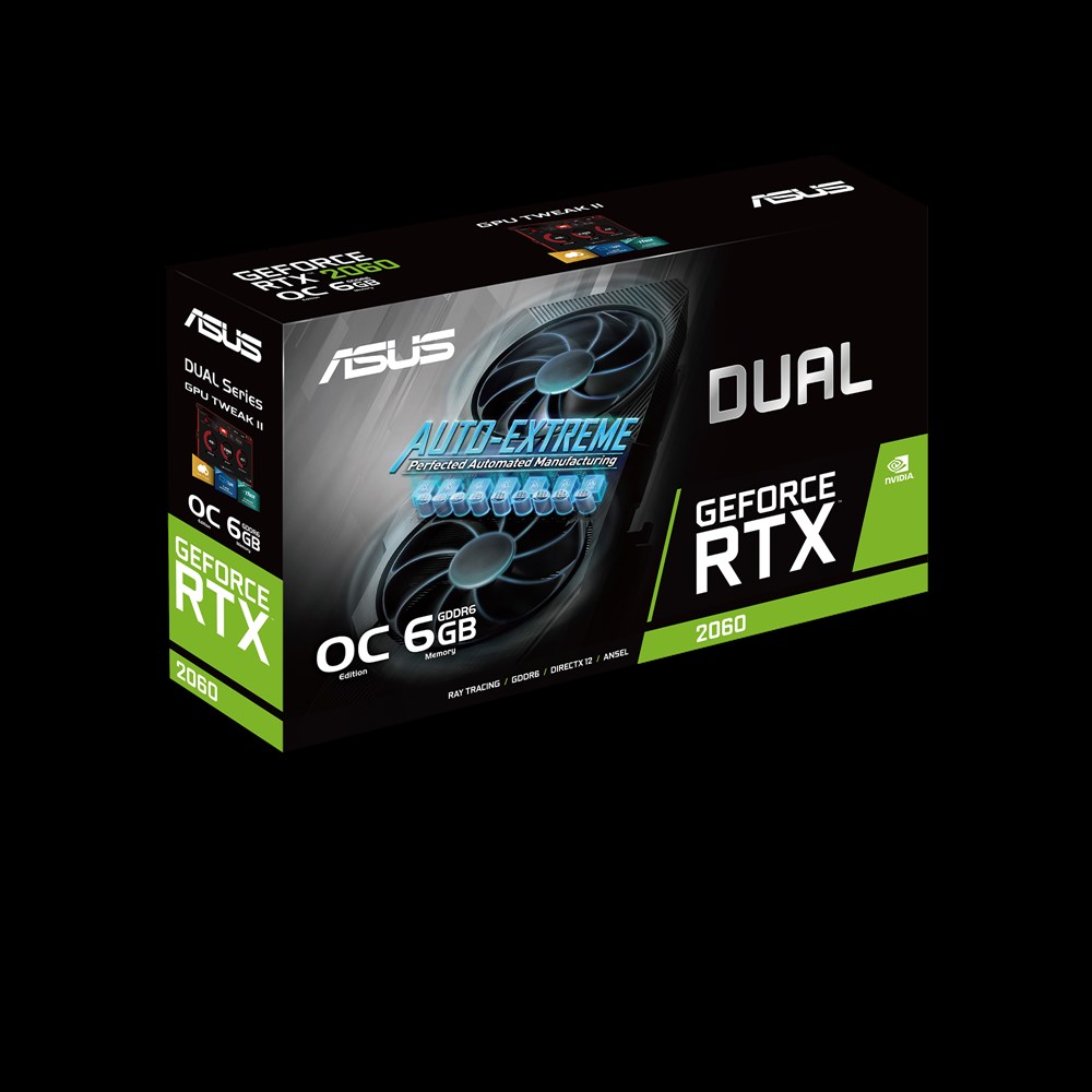 Asus Geforce Rtx 2060 Dual 6gb Oc Evo - 90yv0ch2-M0na00