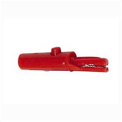 Insulated Alligator Clips Hard Cover 53mm - Red