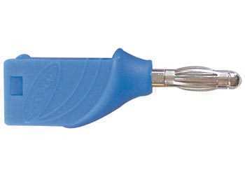 Conector Banana 4mm Apilable - Azul