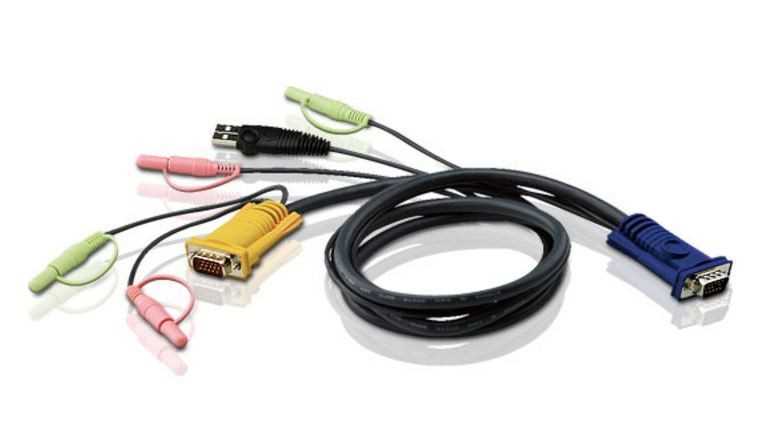 Aten Cable Kvm Usb Con Audio Y Sphd 3 En 1 de 3 M