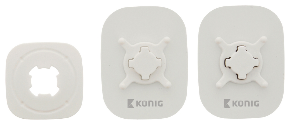 Soporte Adhesivo Blanco de Coche para Smartphone Con Rotación de 360°